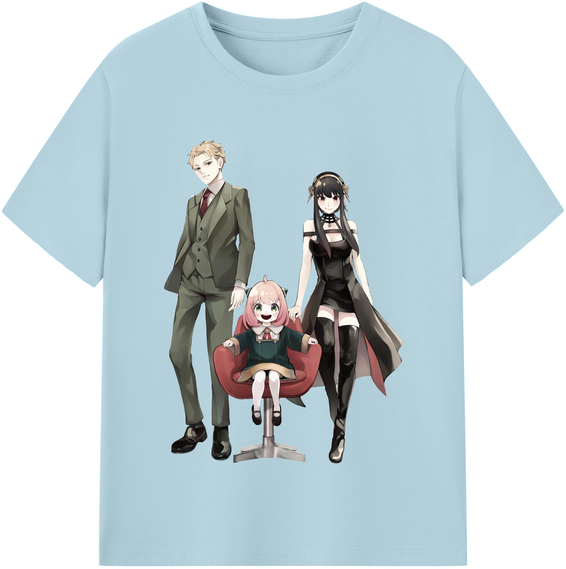 （画像用） SPY×FAMILY间谍家家酒 綿100％半袖Tシャツ（フロントプリント）